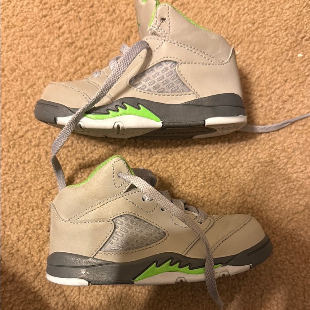 Toddler Jordan’s 7C - Gray and Green